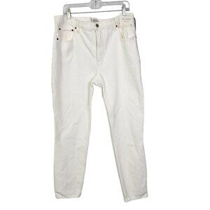 NWT Abercrombie & Fitch Women's The Skinny High Rise Jeans‎ 33/16L Long White